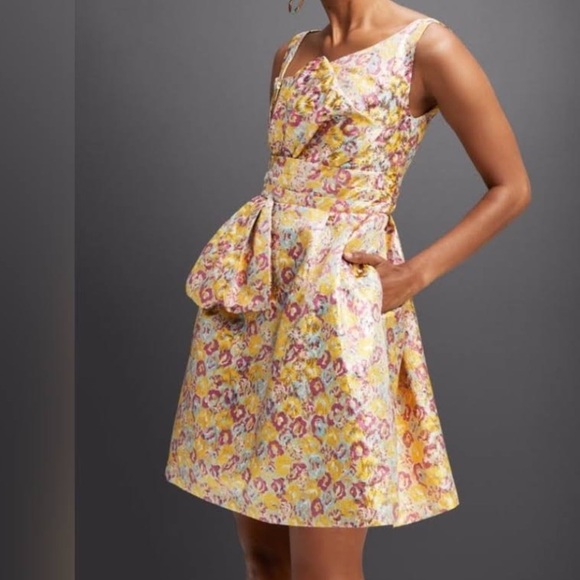 Zac Posen for Target Dresses & Skirts - Zac Posen Target Gold Brocade Cocktail Party Dress Pockets Womens 1